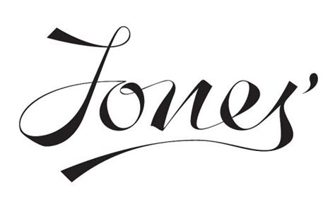 how to write jones in cursive: