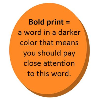 what is bold print